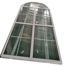 factory price aluminium fixed  arc window design